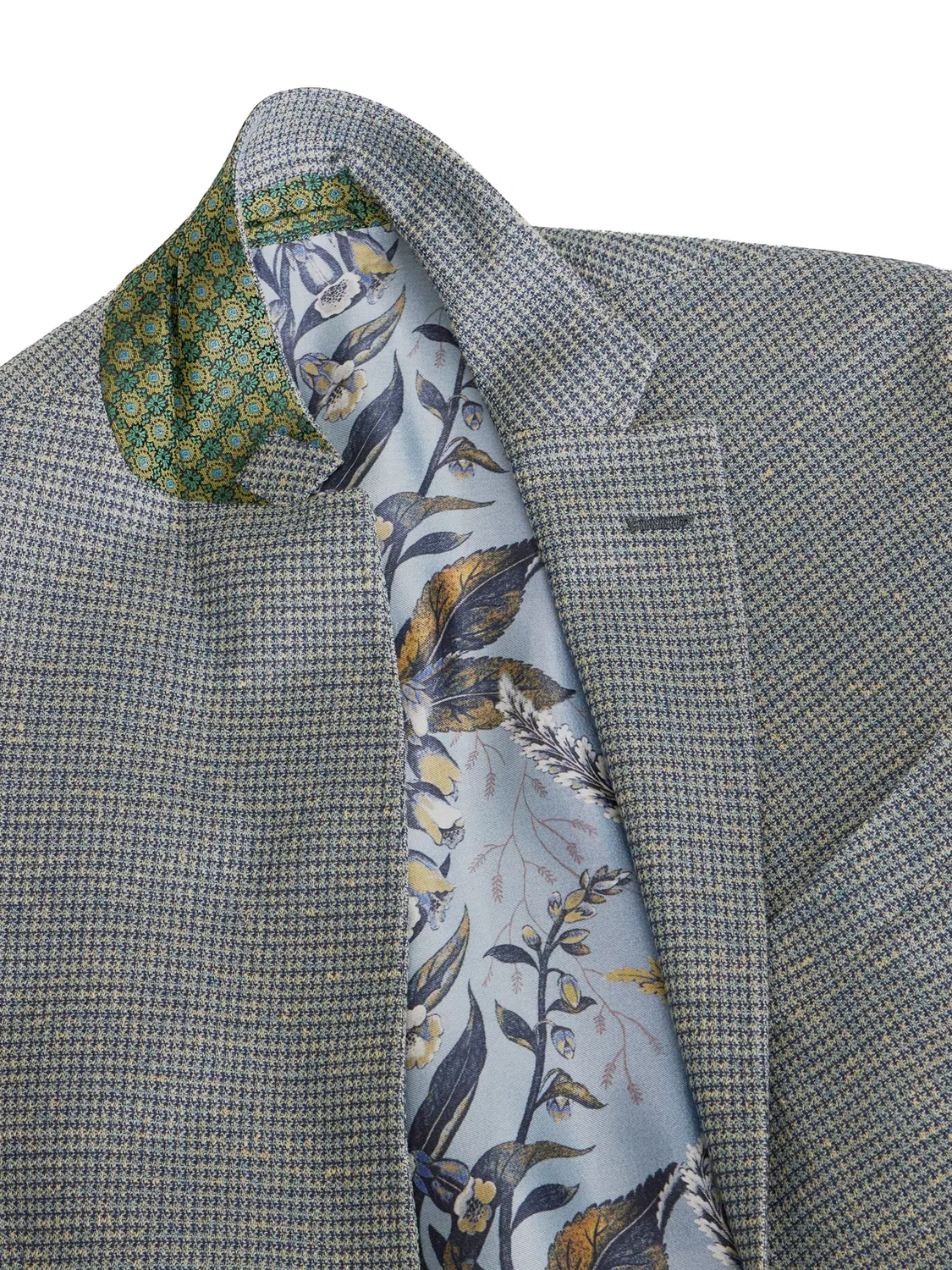 ETRO Однобортный пиджак синий — фото 3