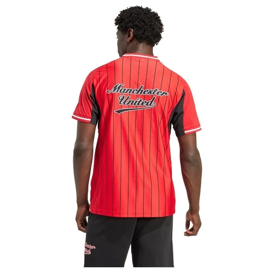 Футболка с длинным рукавом MUFC US SHIRT adidas, Красный — фото 2