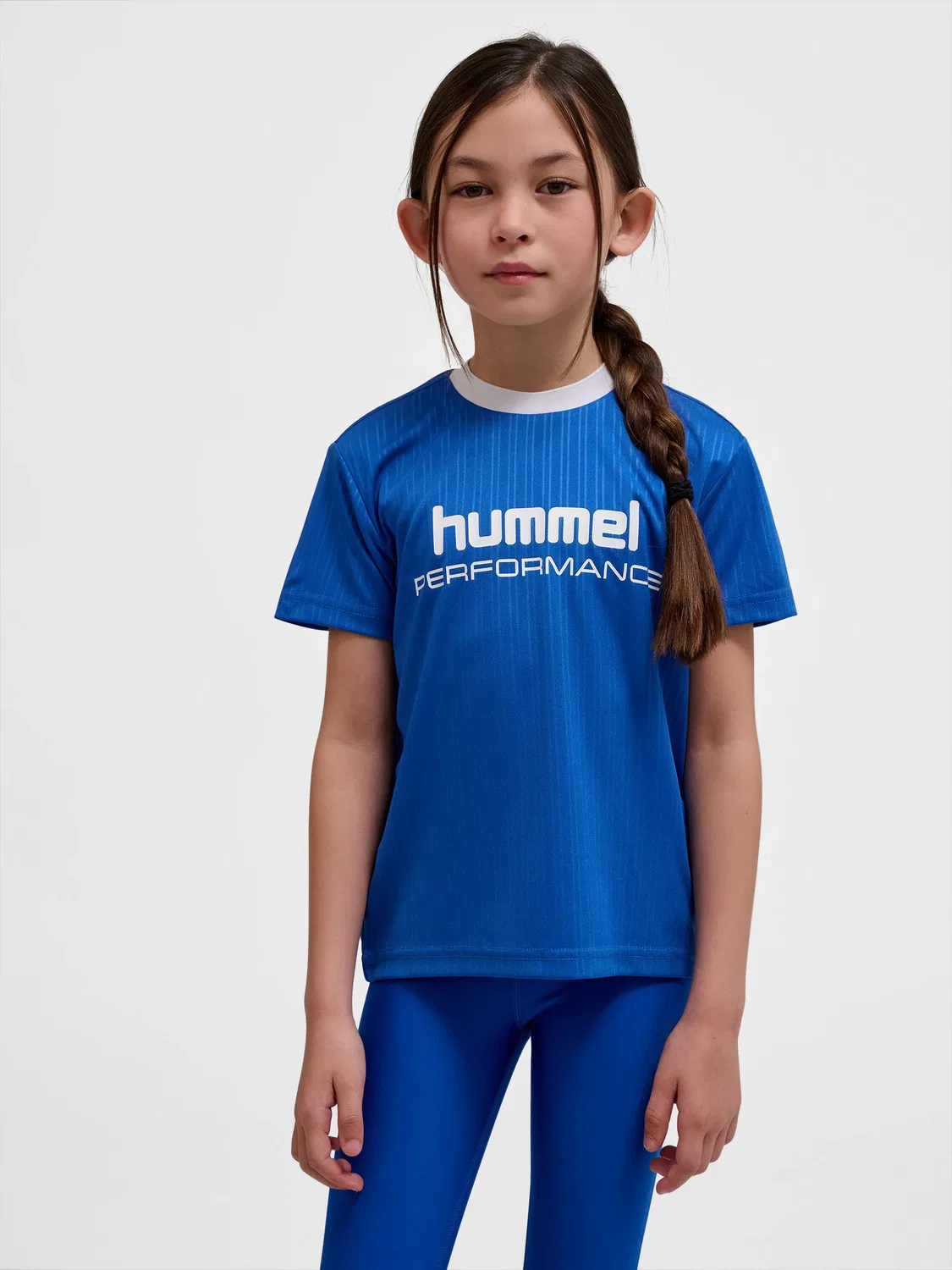 Футболка детская с принтом Hmljr Fast Hummel, синий