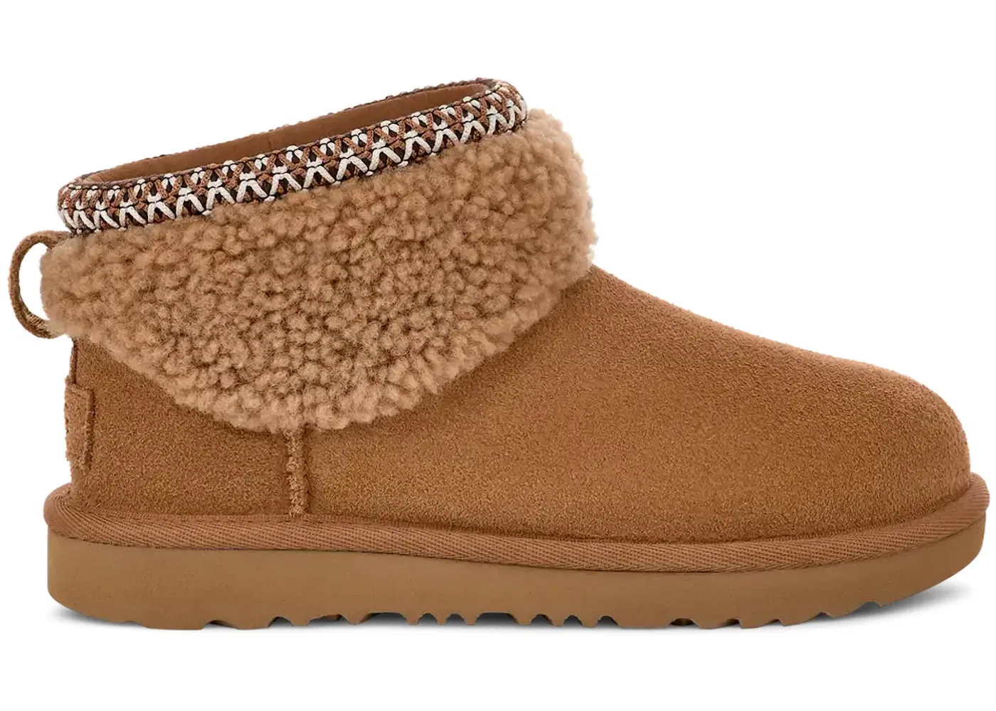 Детские сапоги из искусственного меха UGG Classic Ultra Mini Maxi Curly Boot,: Chestnut