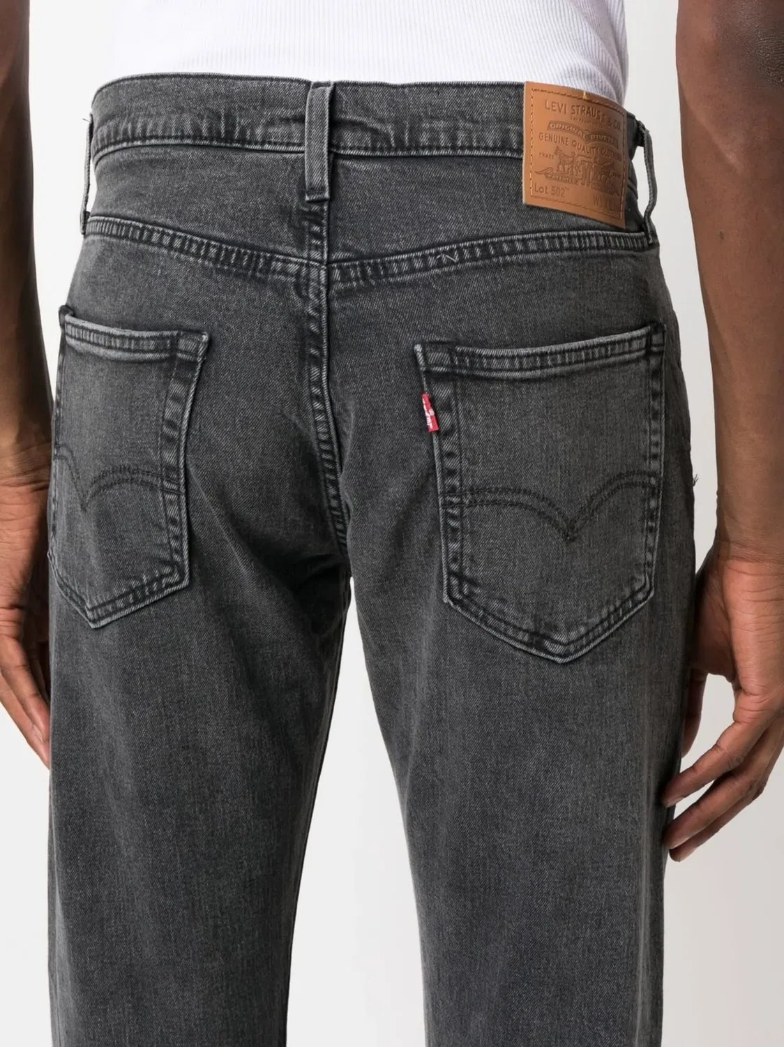 Джинсы прямого кроя с логотипом Levi's, черный — фото 2