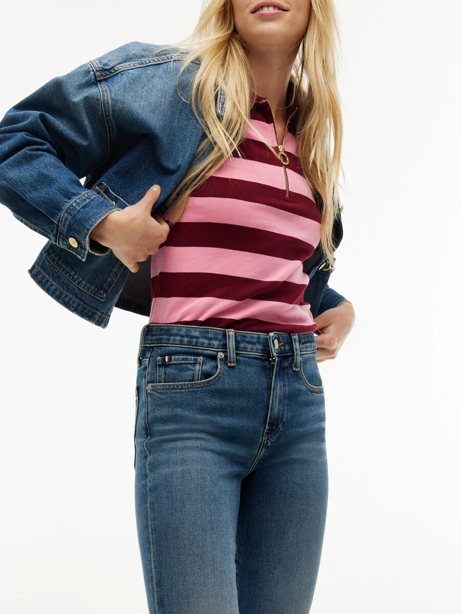 Джинсы TOMMY HILFIGER Slim fit 'HARLOW ESSENTIAL' синего цвета — фото 4