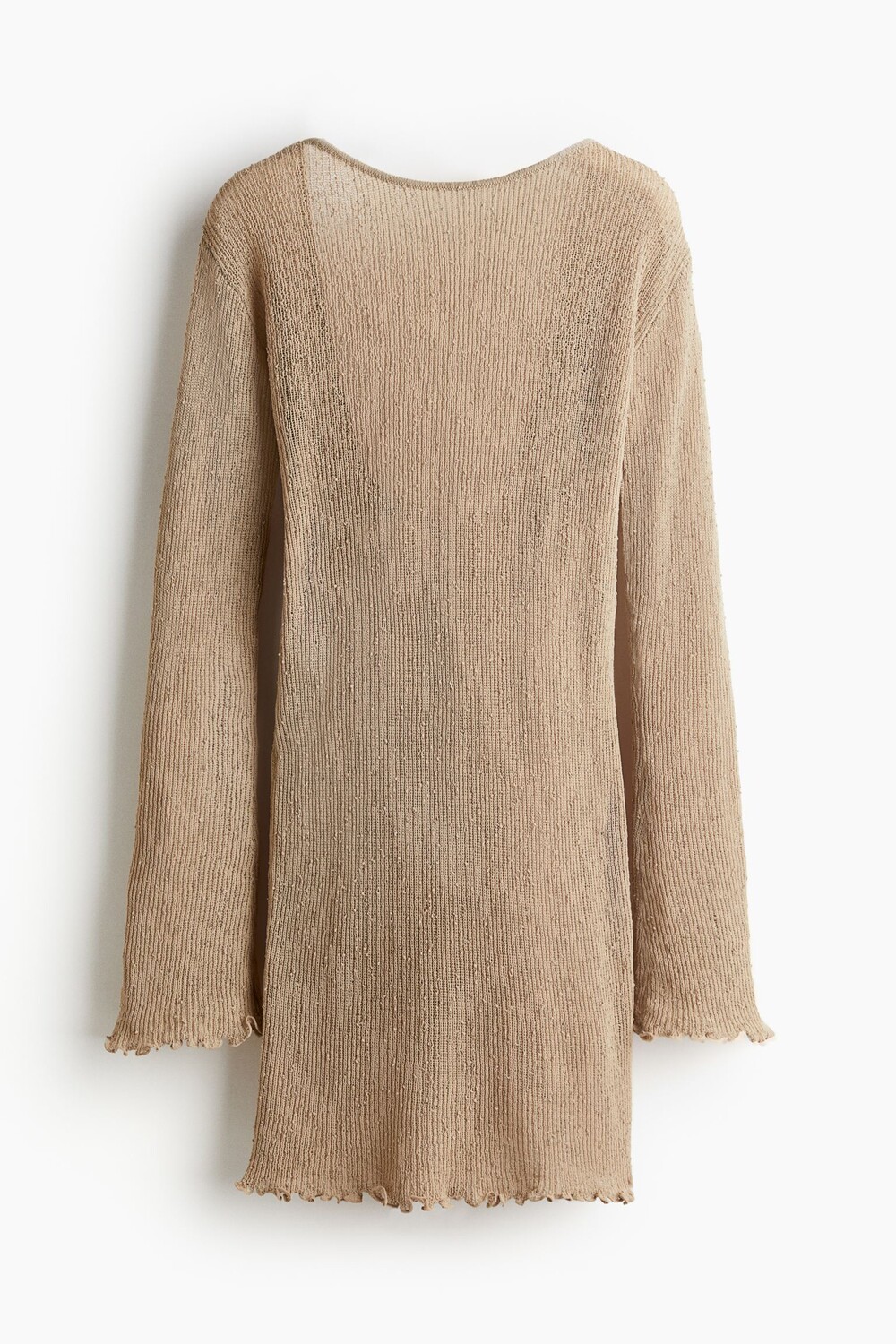 

Платье H&M Knit Low-cut Back, бежевый