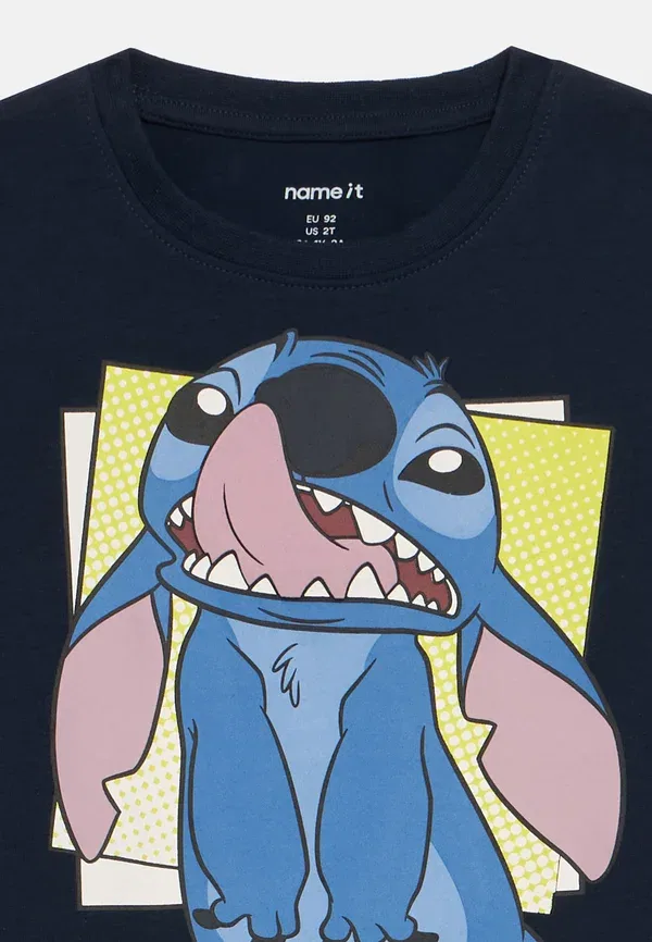 Лонгслив с принтом Disney, Nmmdimitri stitch - long sleeved top, Name It, темно-синий Blazer — фото 4
