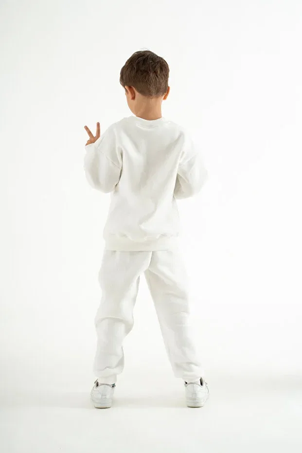 Детские свитшот для девочек оверсайз C.C.L. Coccolin Kids Baby Clup, White — фото 4