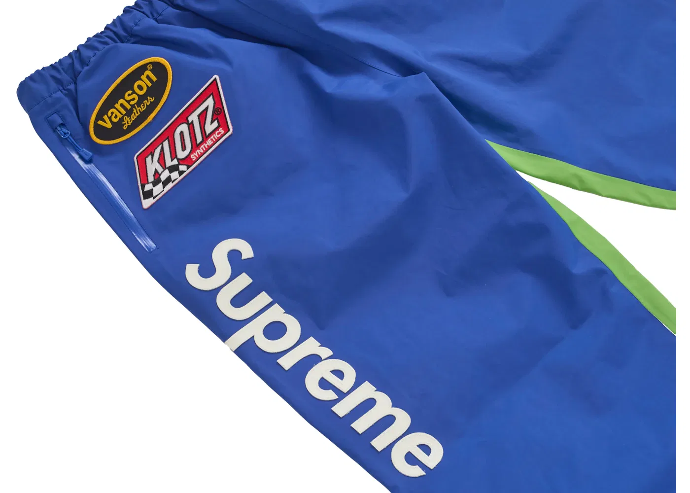 Мужские штаны из кожи с мембраной GORE-TEX Supreme Vanson Leathers, Royal — фото 3