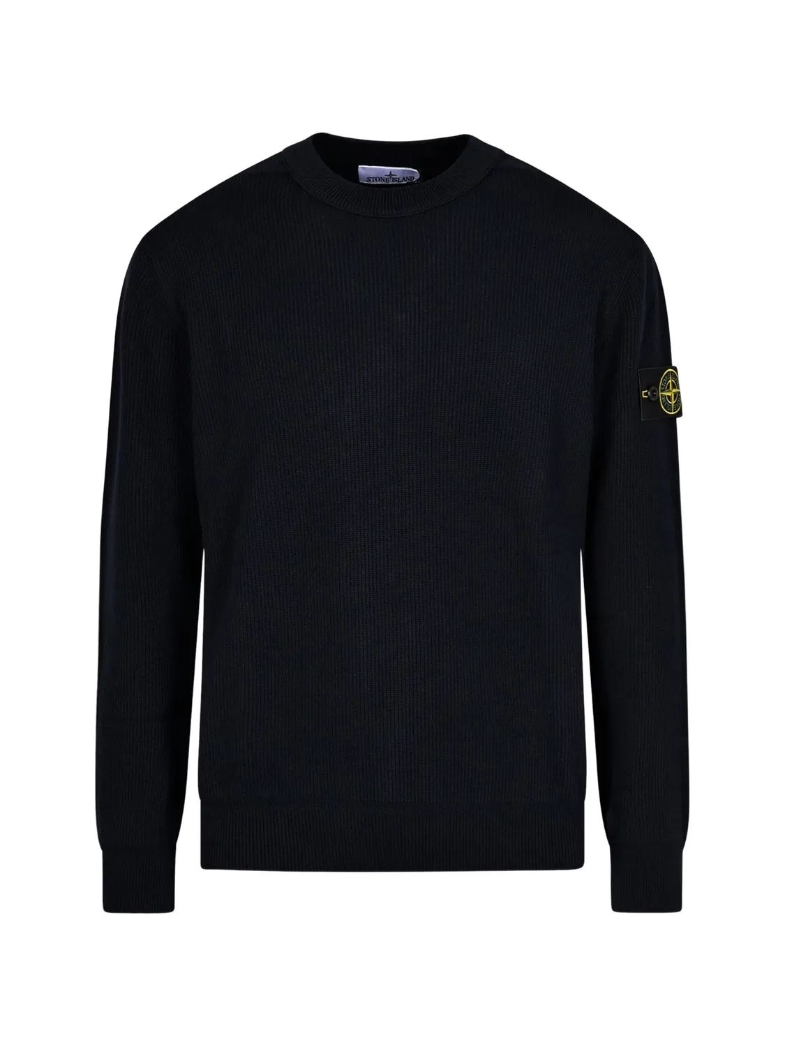 Stone Island Джемпер с круглым вырезом кашемир/хлопок синий