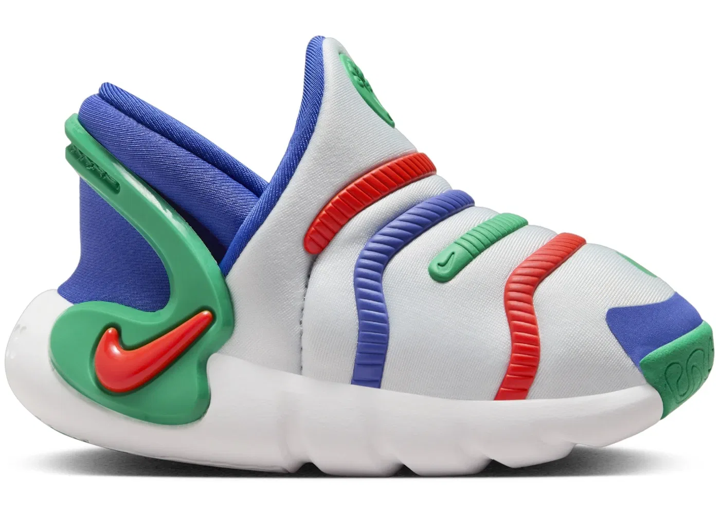 Детские кроссовки с системой EasyOn Nike Dynamo 2 EasyOn Nike, Football Grey/Persian Violet/Stadium Green/Picante Red