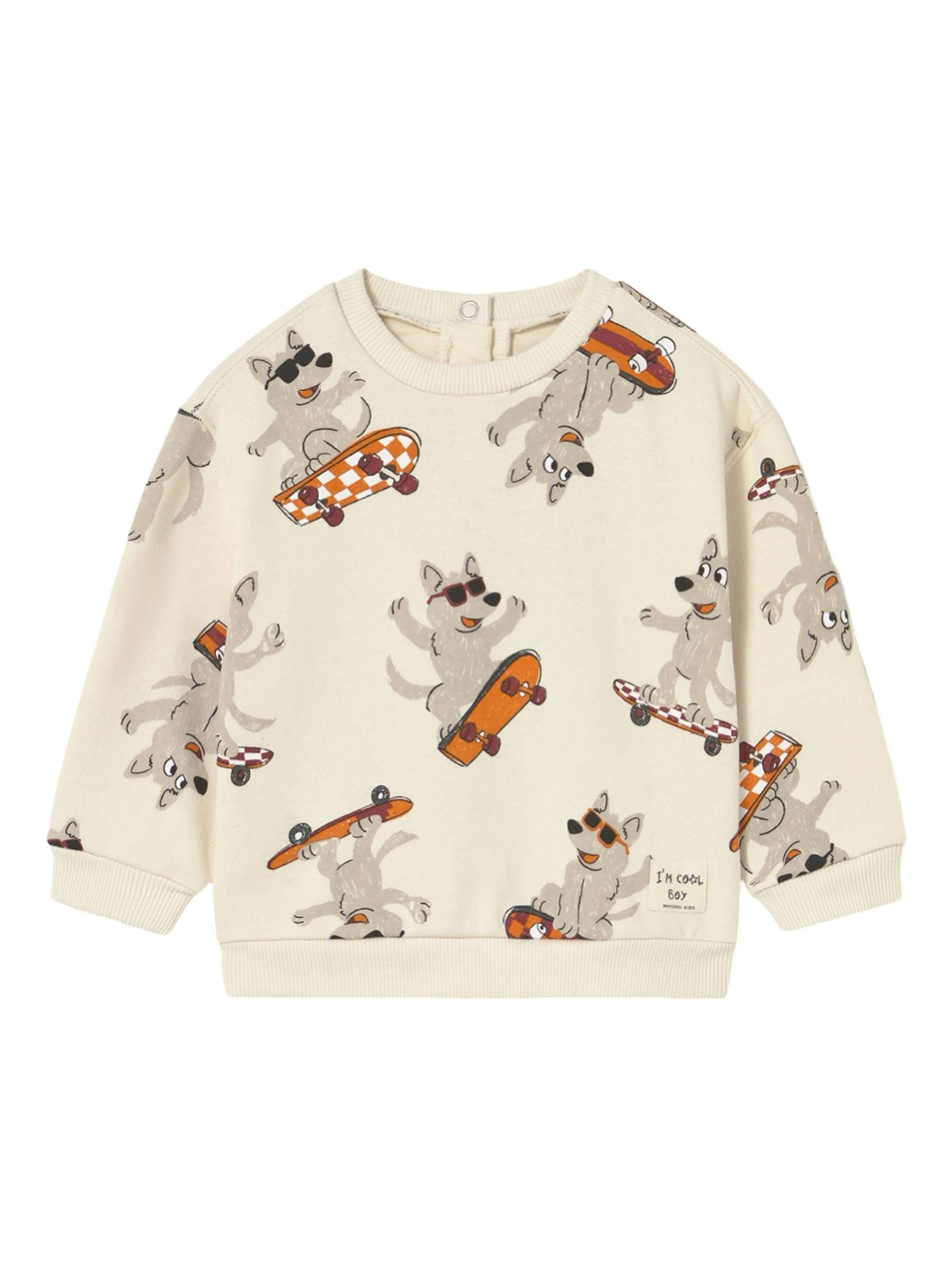 

Толстовка с принтом Mayoral, бежевый