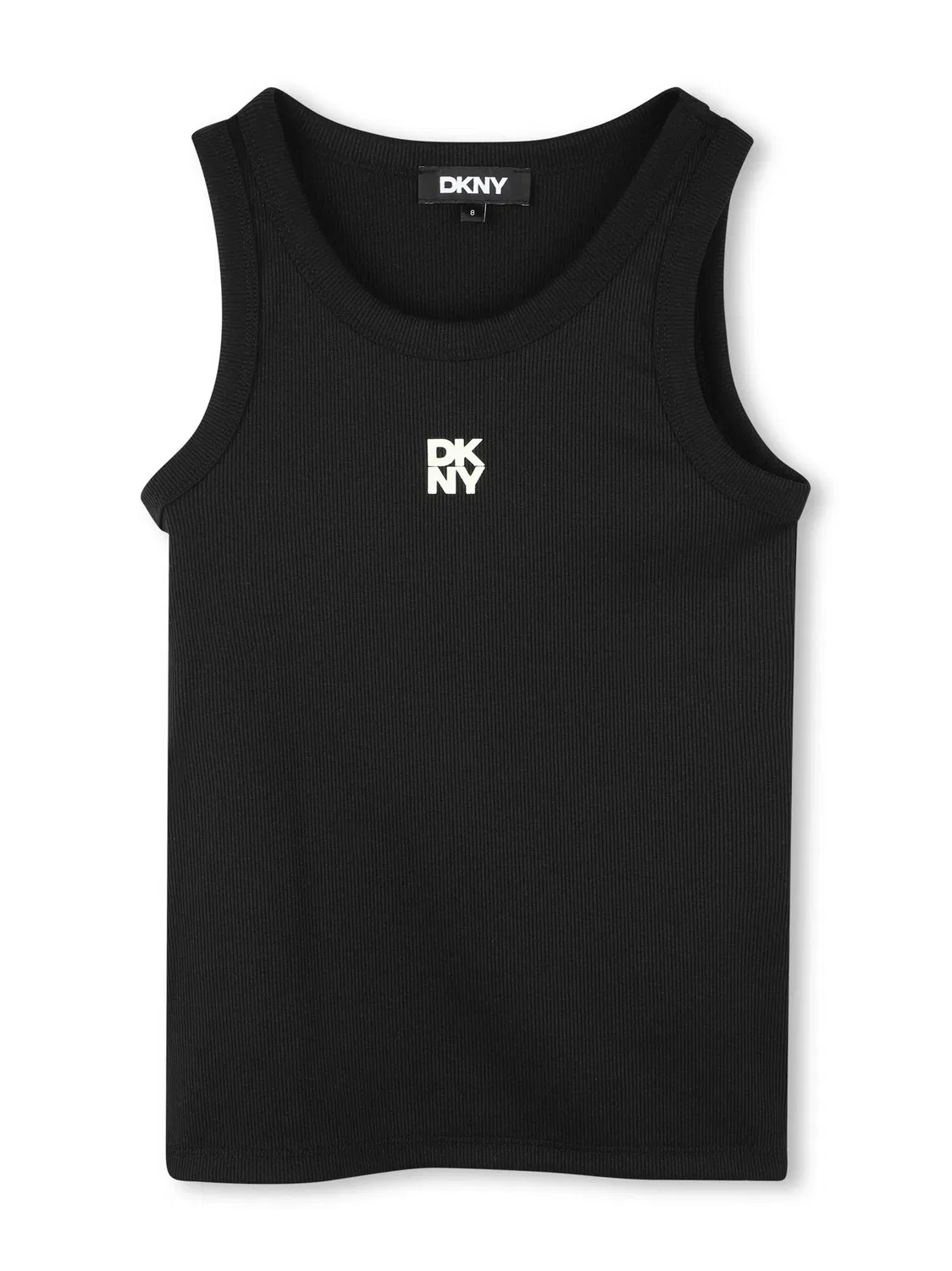 Топ с логотипом DKNY, черный — фото 3