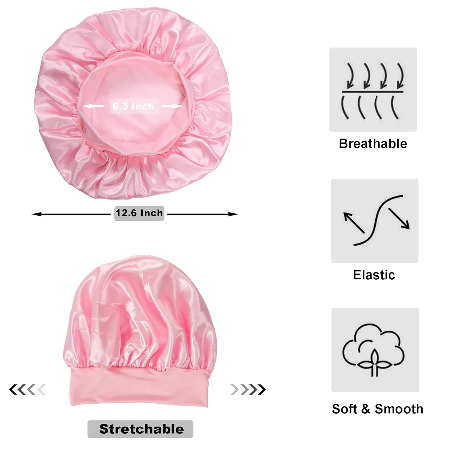 Шапочка для душа Satin Bonnet, Hanjing, 12 шт, многоцветный — фото 2