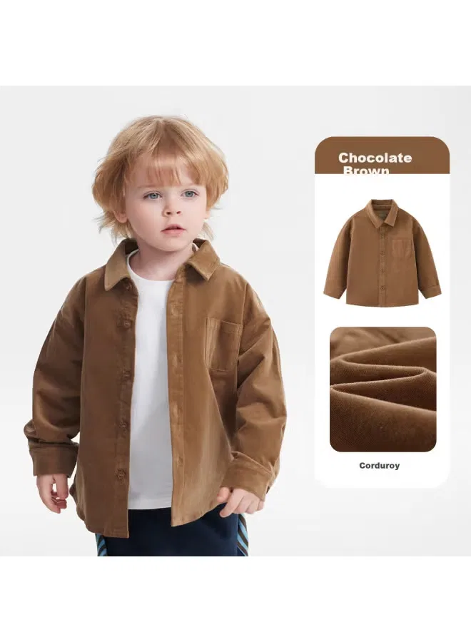 Рубашка эластичная из вельвета детская Ciciibear — фото 4