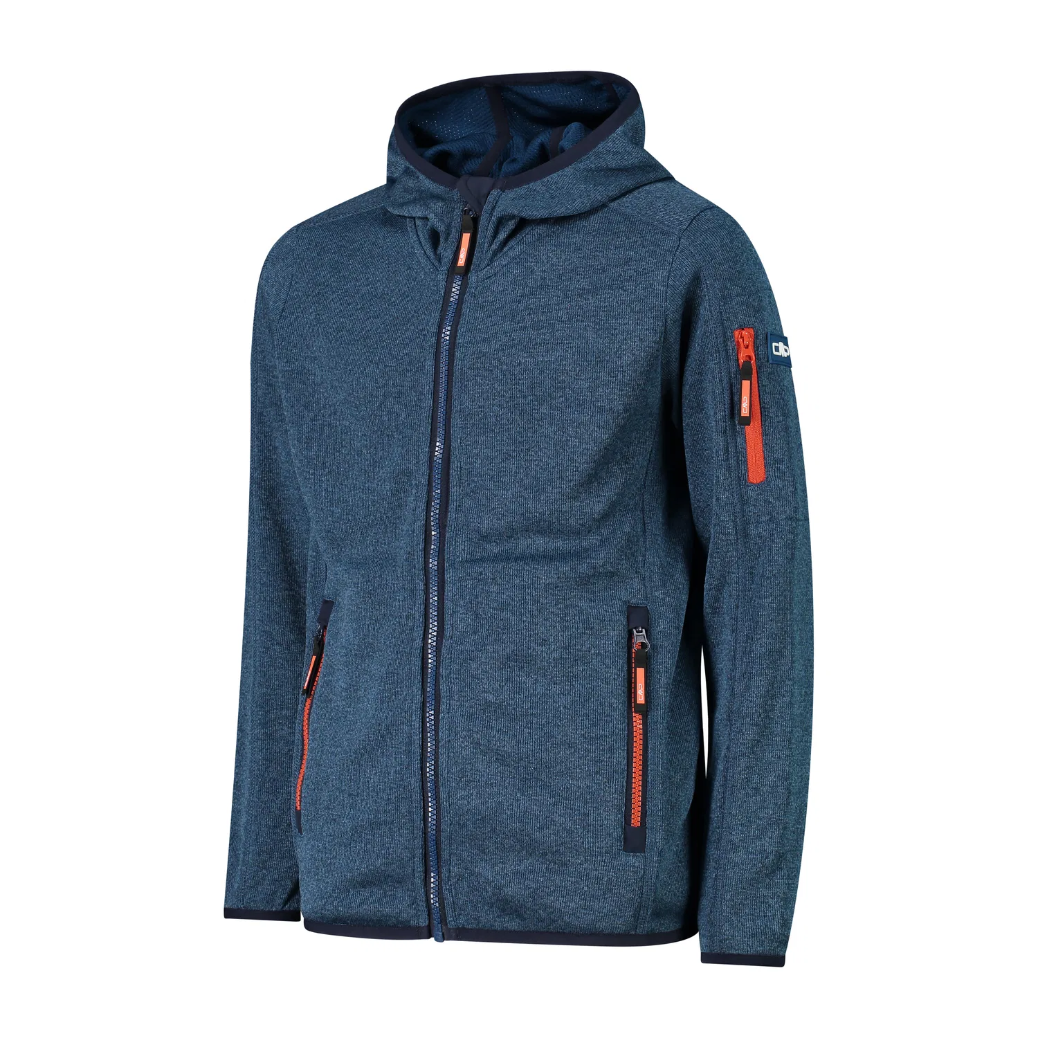 Детская флисовая куртка с капюшоном Boy Jacket Fix Hood Cmp, Blau — фото 3