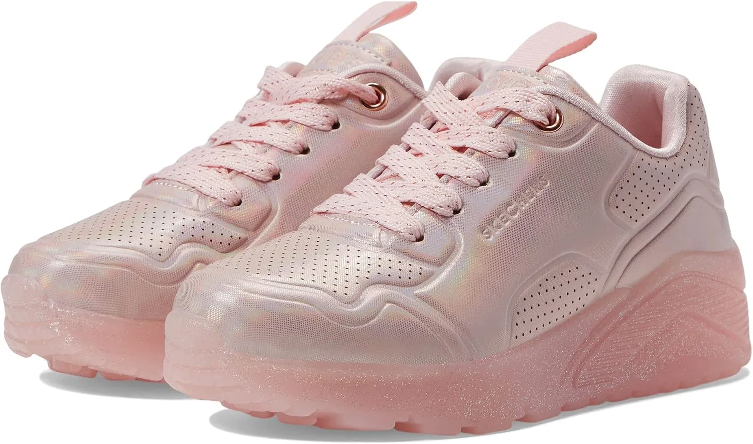 Детские кроссовки для девочек UNO Ice Prism Luxe Skechers, Light Pink — фото 4