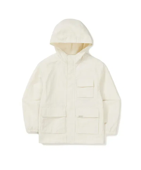 Ветровка детская CampLite, Snowpeak Apparel Kids, слоновая кость — фото 2
