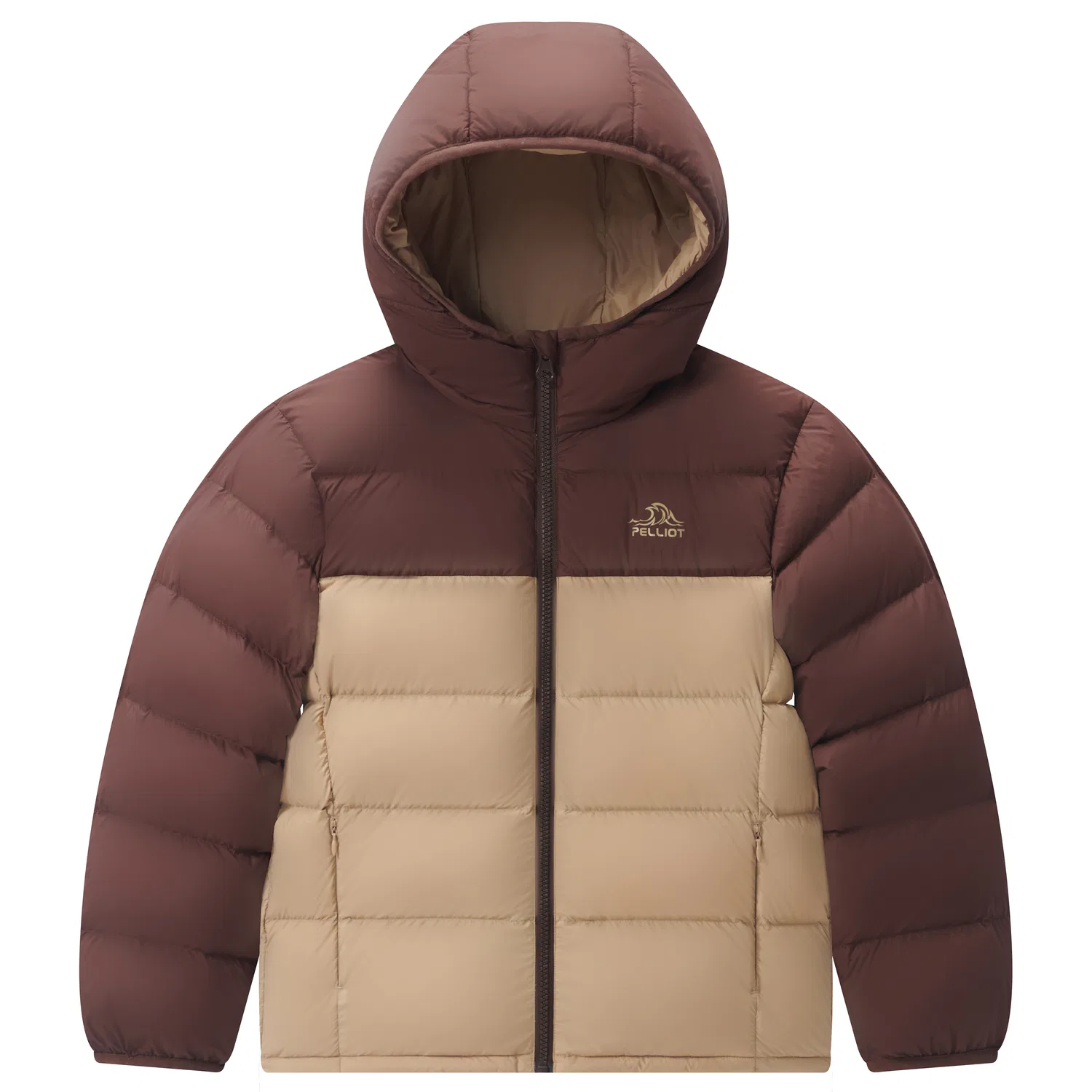 Детская пуховая куртка PELLIOT, Cocoa Brown+Oat Khaki
