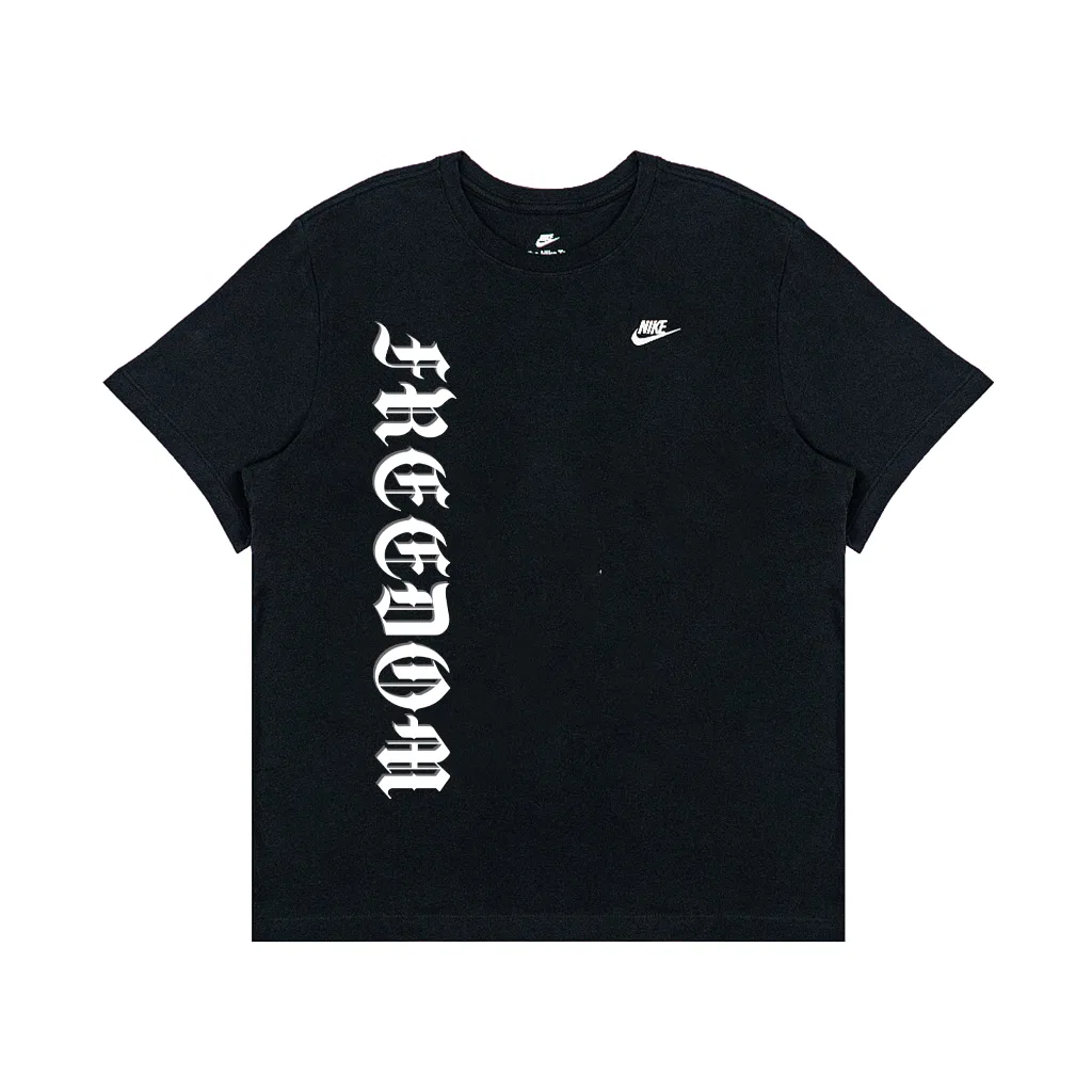 Футболка с принтом Freedom, Nike, Black