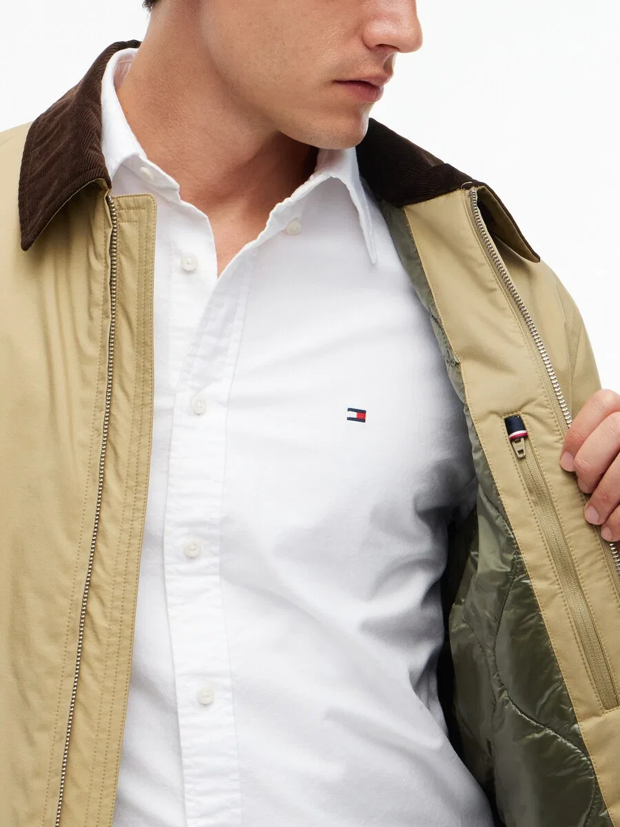 Куртка TOMMY HILFIGER Inter-Season 'Ivy' цвета хаки — фото 3