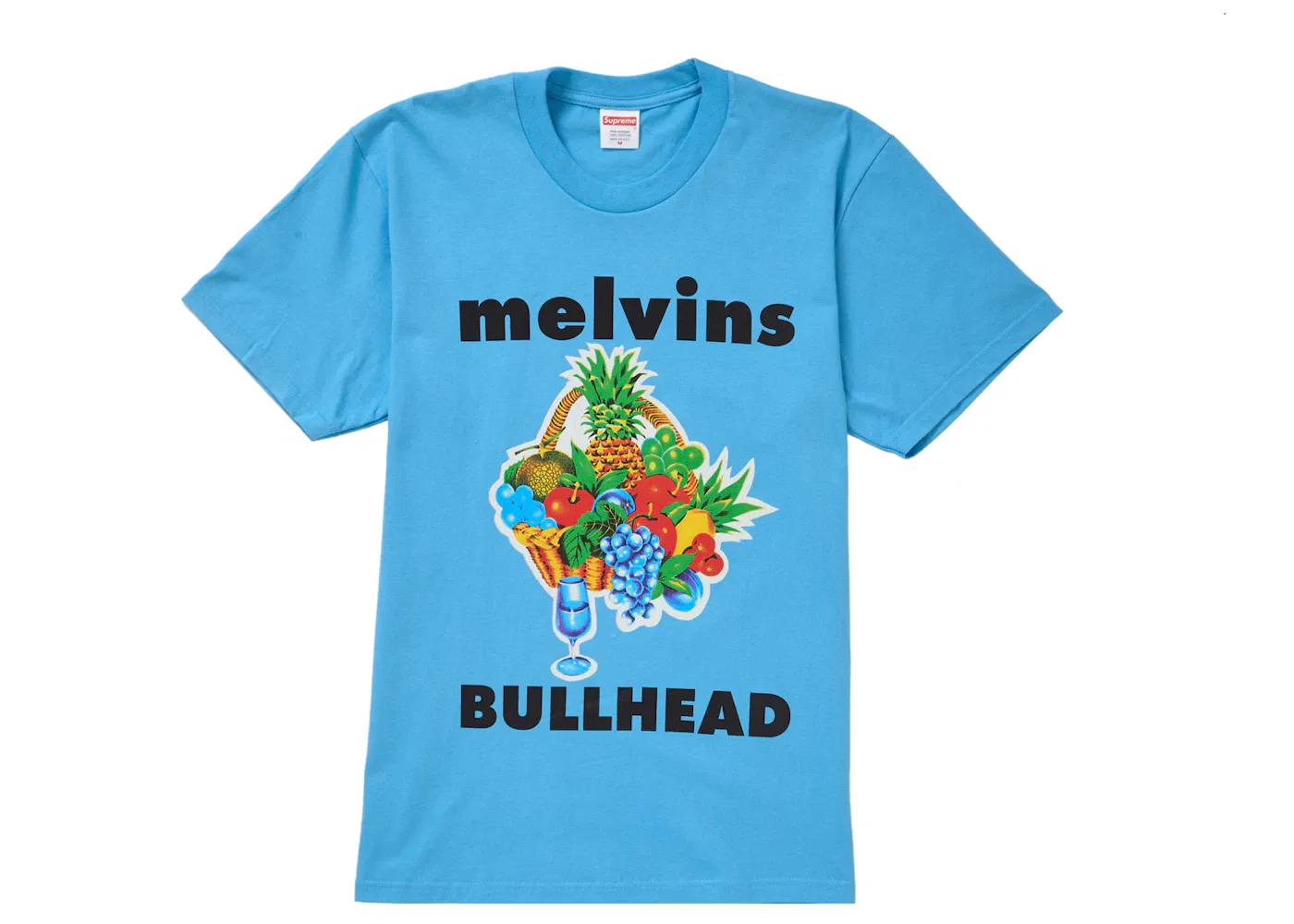 Мужская футболка с принтом Supreme Melvins Bullhead Tee, Bright Blue
