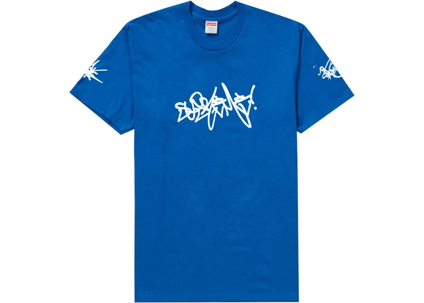 Мужская футболка с принтом Supreme Rammellzee Tag Tee, Royal