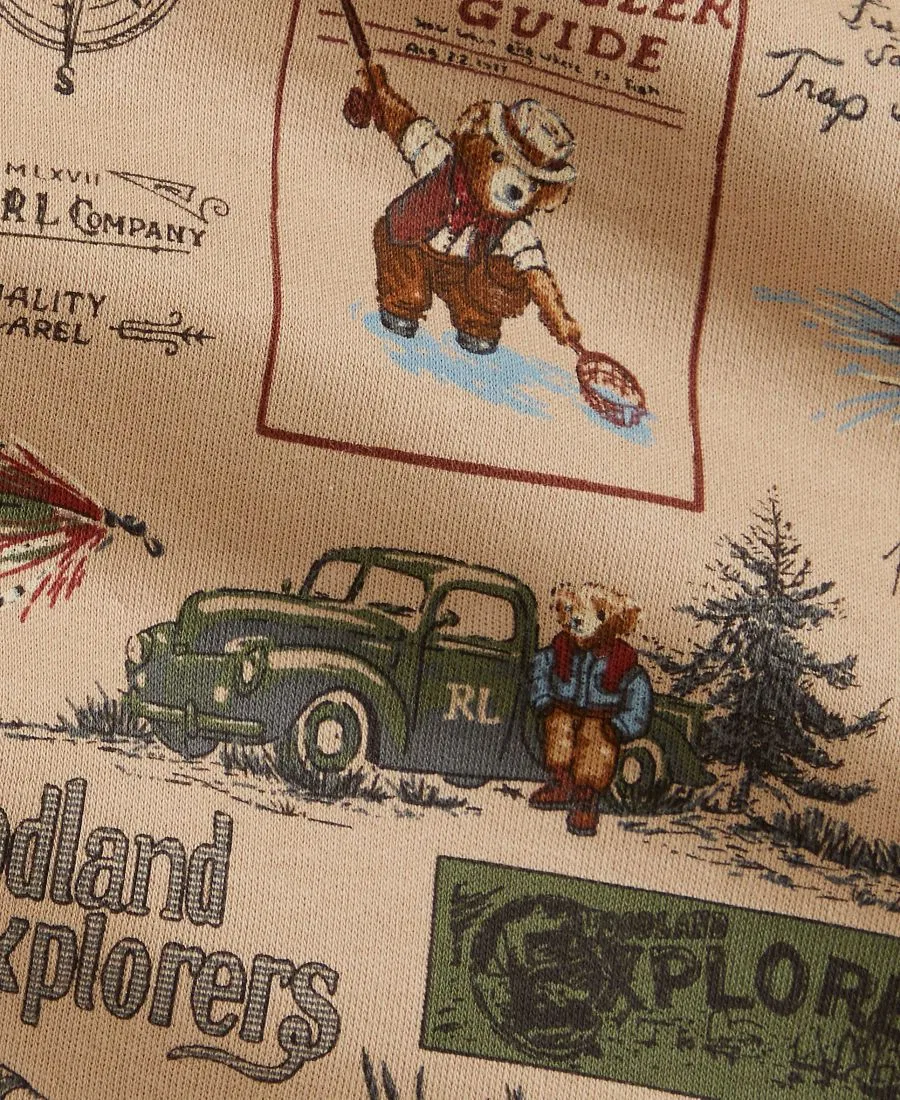 Детский комбинезон с принтом Polo Bear Polo Ralph Lauren, Wilderness Scout Baby Bear — фото 3