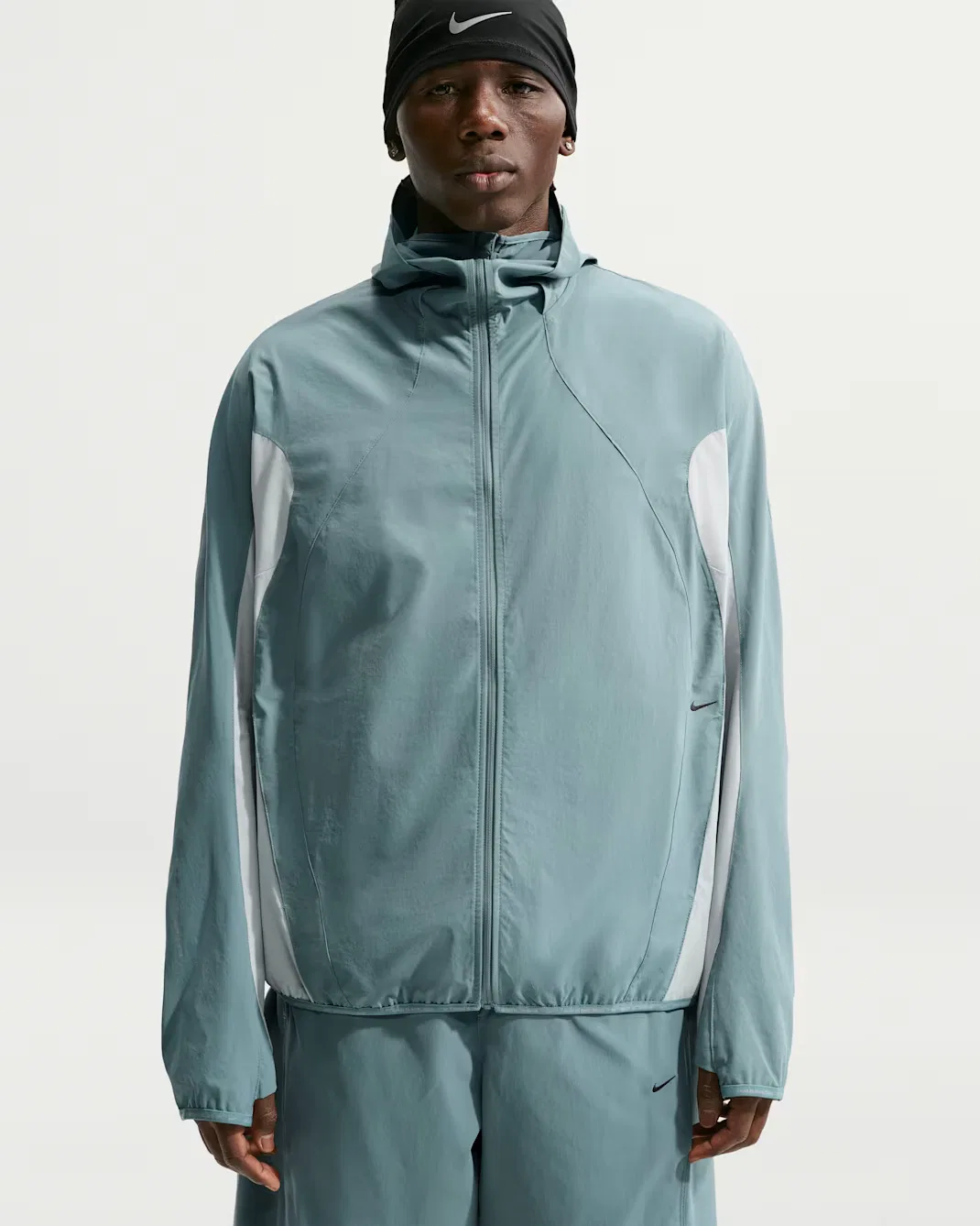 Мужская футболка с длинными рукавами Dri-FIT Nike Tech Helios, Mineral Slate/Light Pumice/Black