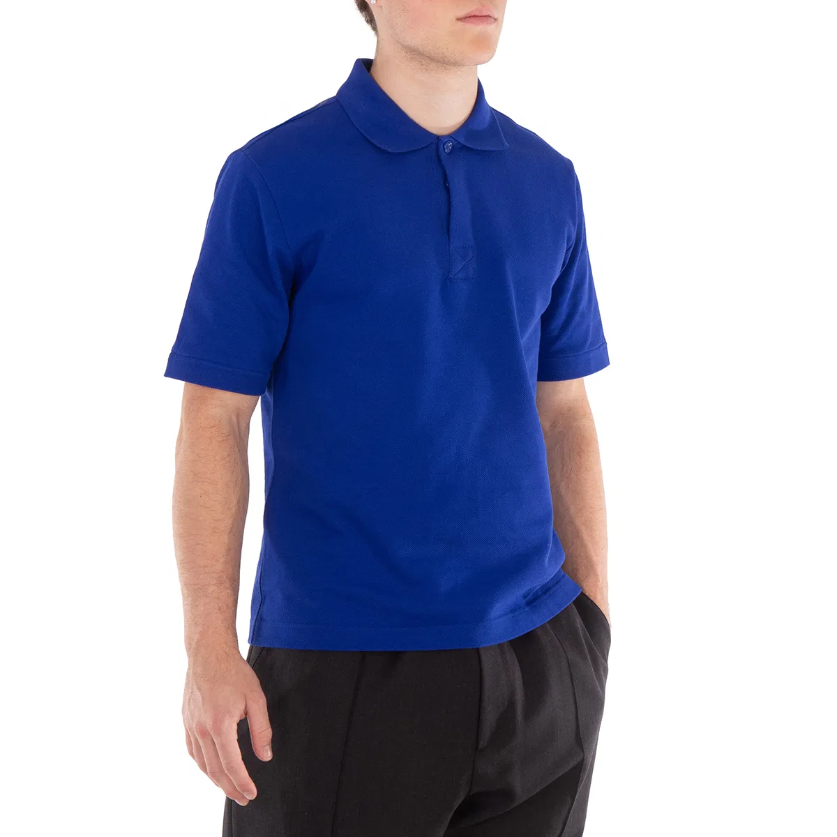 Поло с коротким рукавом Tipped Short-Sleeve Polo Shirt Burberry, Knight — фото 2