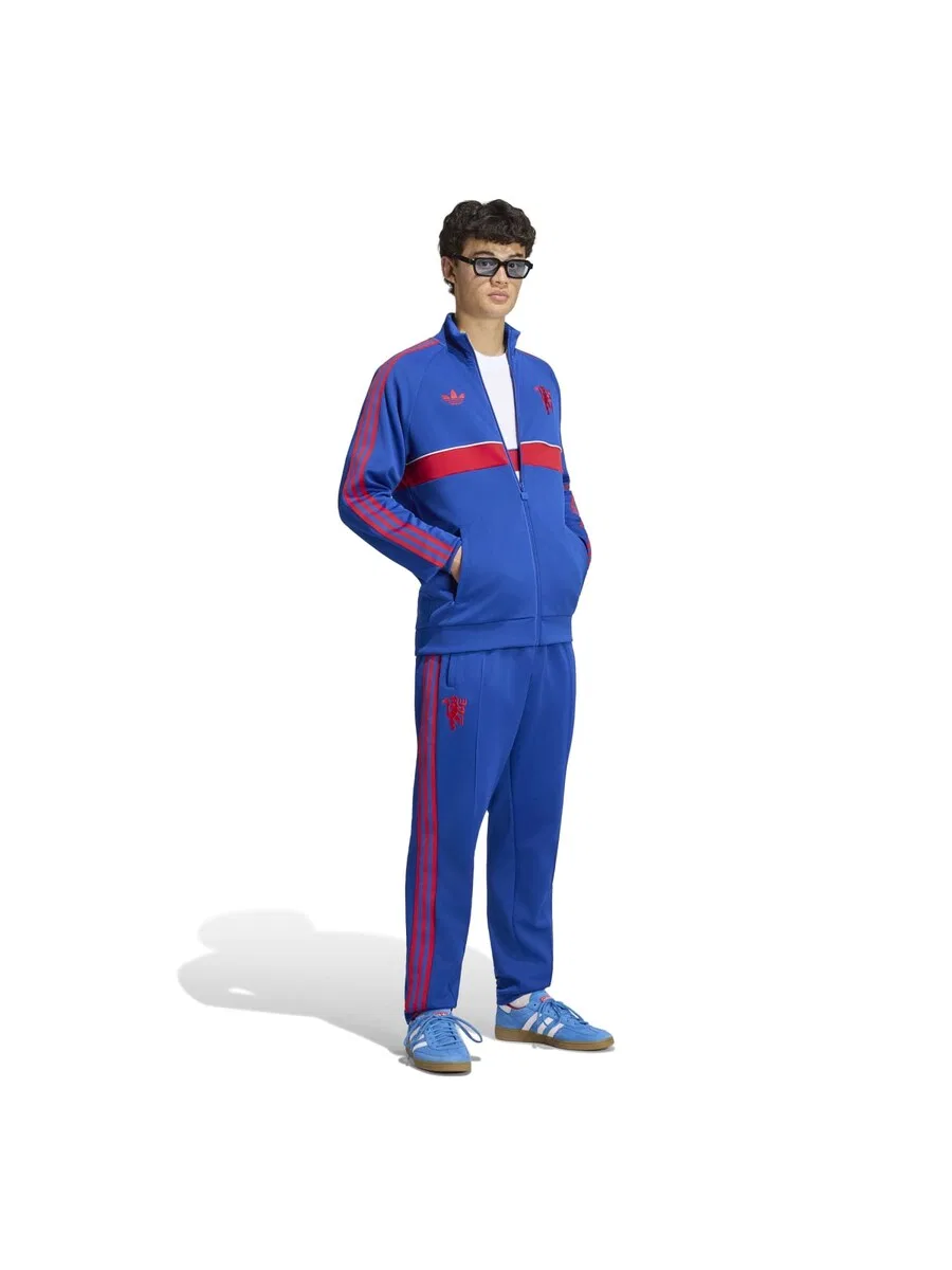 Спортивные брюки ADIDAS PERFORMANCE Regular Workout Pants 'Manchester United Originals' синего цвета — фото 2