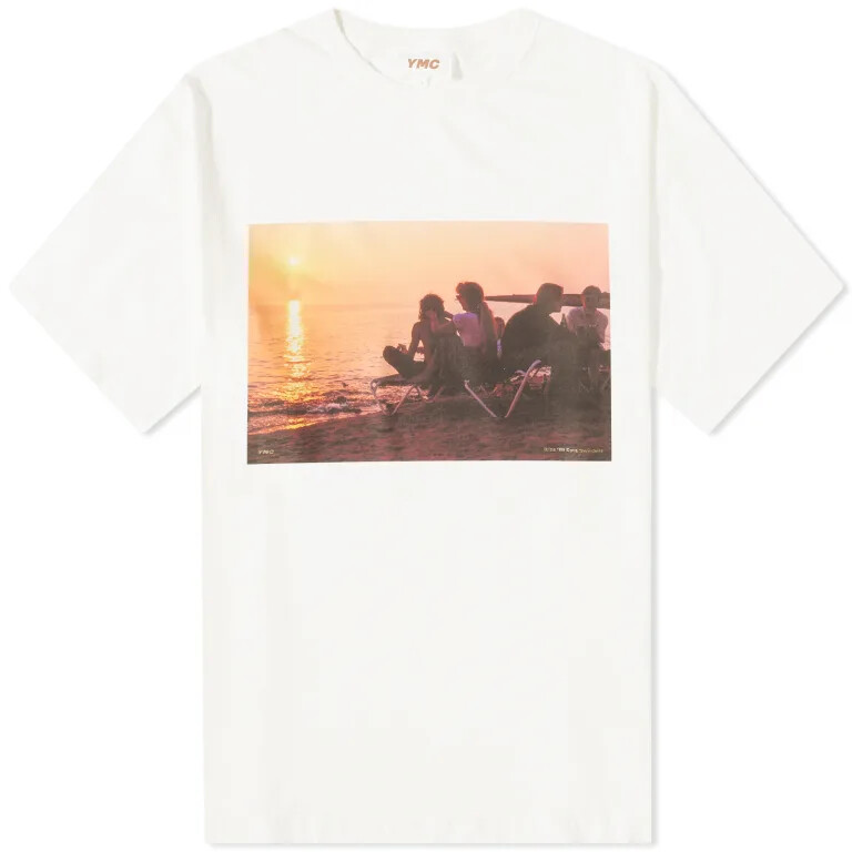 

Футболка YMC Ibiza '89 Sunset, белый