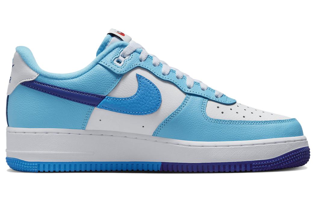 Кроссовки Nike Air Force 1 Low '07 LV8, белый/голубой — фото 2