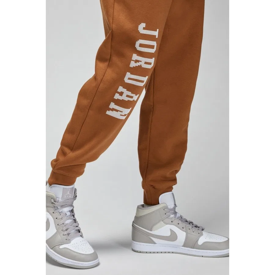 Спортивные штаны Nike Air Jordan Essential Fleece, Коричневый — фото 4