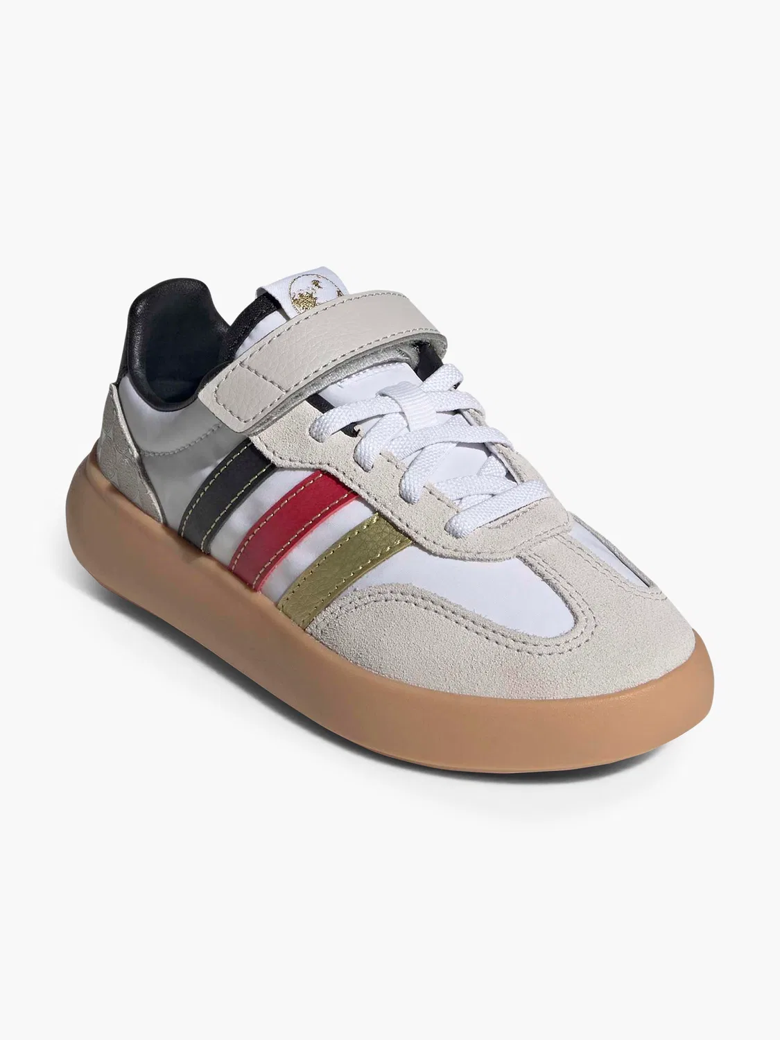 Детские полуботинки на липучках Adidas, бежевый — фото 2
