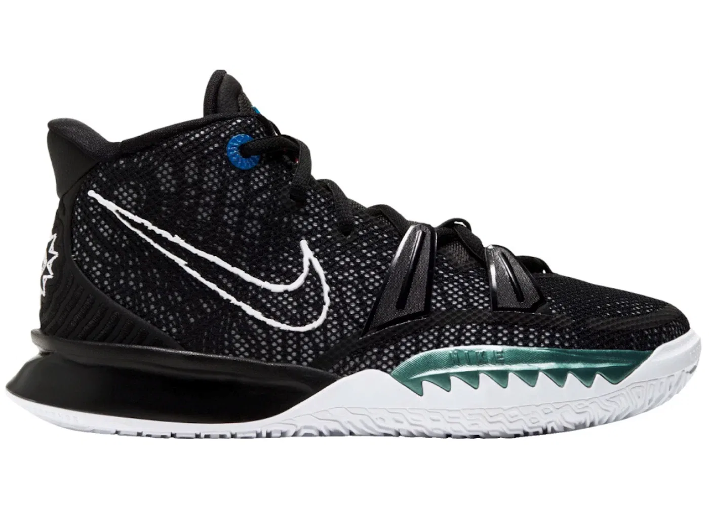 Детские кроссовки для мальчиков с высокой производительностью Nike Kyrie 7 Nike, Black/Off Noir/Chile Red/White