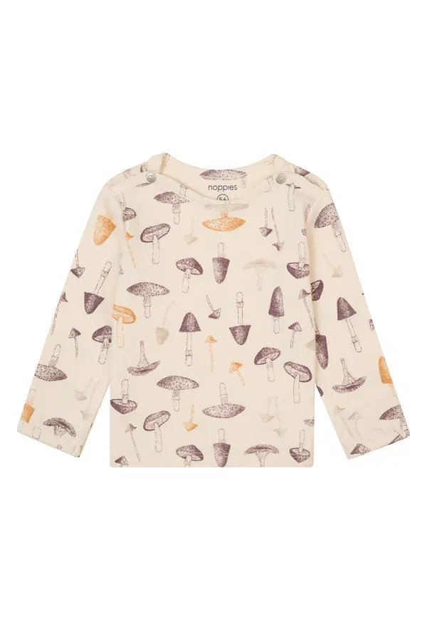 Лонгслив с принтом Long sleeved top Noppies, Butter Cream, сливочный