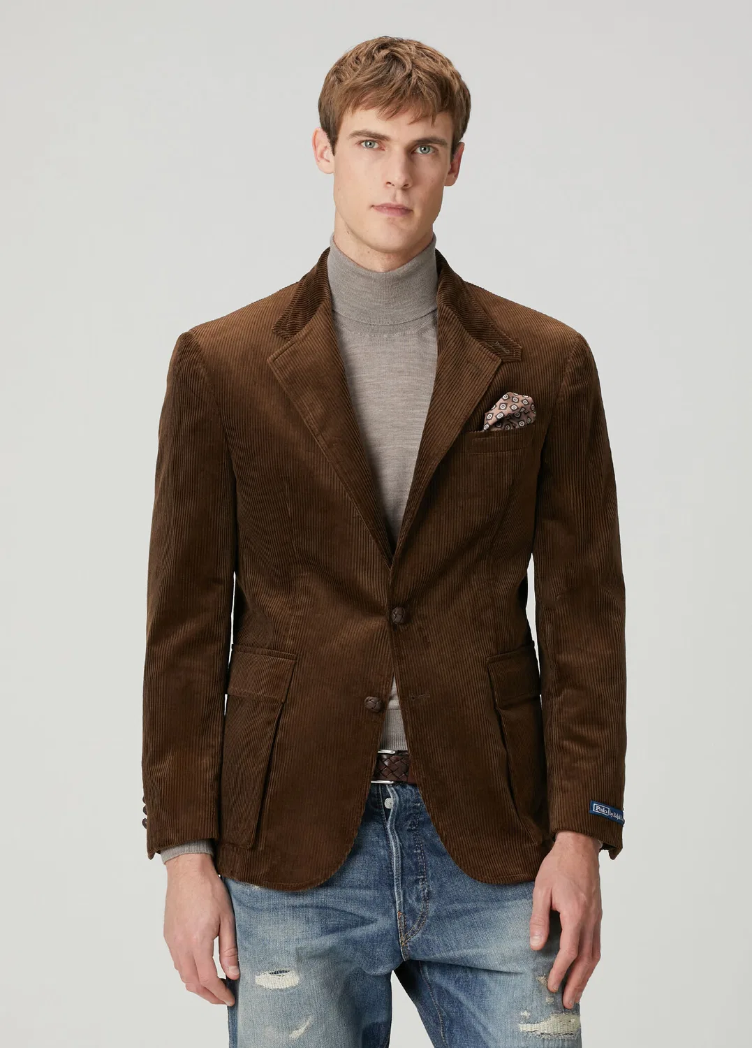 Классический пиджак вельветовый Polo Ralph Lauren, brown