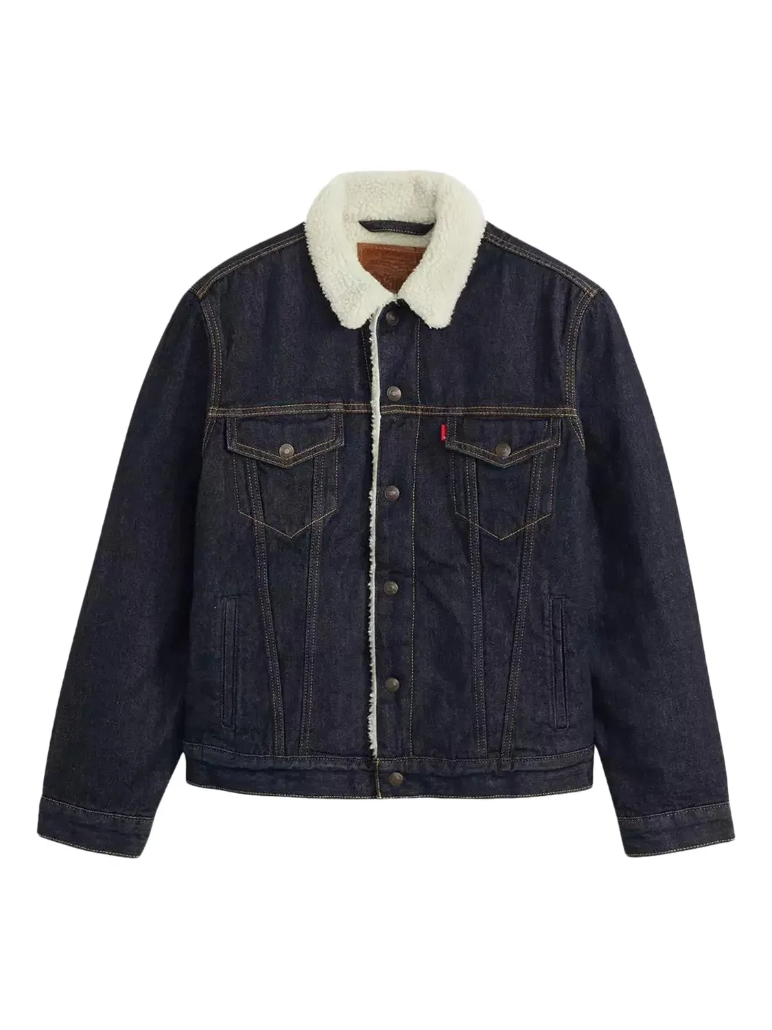Куртка с шерпа-воротником, синяя Levi's, синий