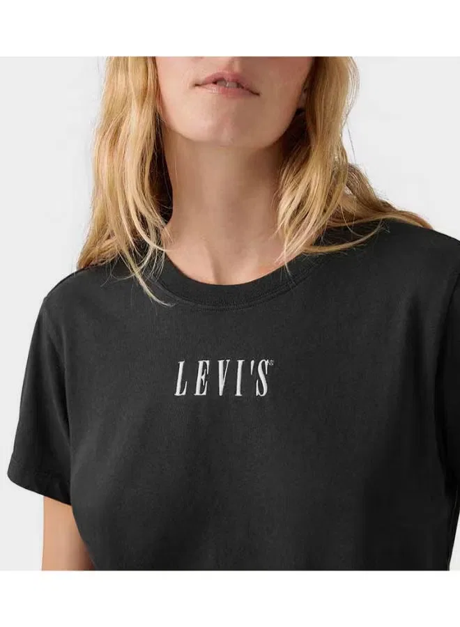 Футболка с вышитым логотипом Gr favorite tee Levi'S, черный — фото 4