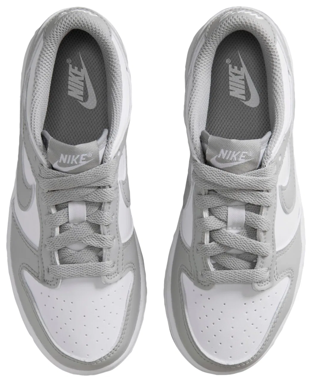 Кроссовки для мальчиков Dunk Low N Nike, цвет White/Smoke Grey — фото 4