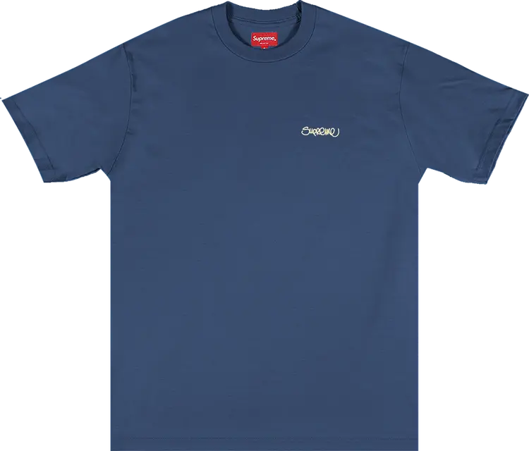 

Футболка Supreme Washed Handstyle Short-Sleeve Top 'Blue', синий