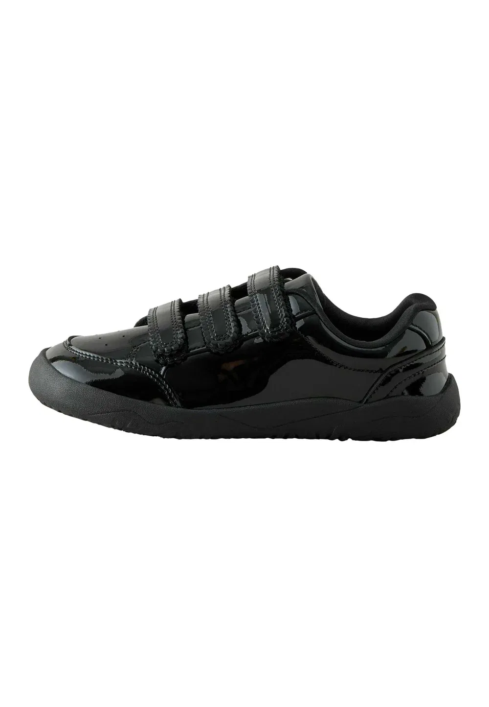 Обычная посадка - кроссовки для ходьбы босиком - детская обувь Next, Black Patent Leather