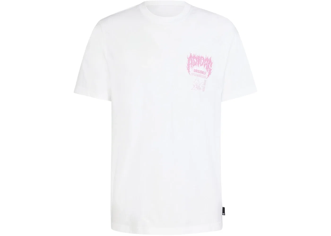 Мужская футболка с принтом Trefoil Series Adidas, White