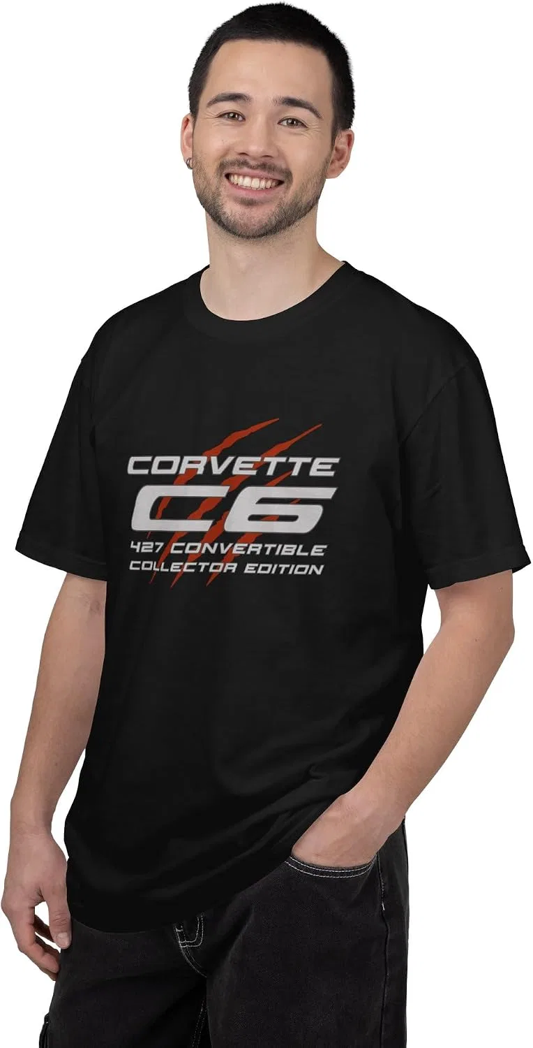 Женская футболка с принтом Premium C6 Racing Logo T-Shirt, чёрный — фото 2