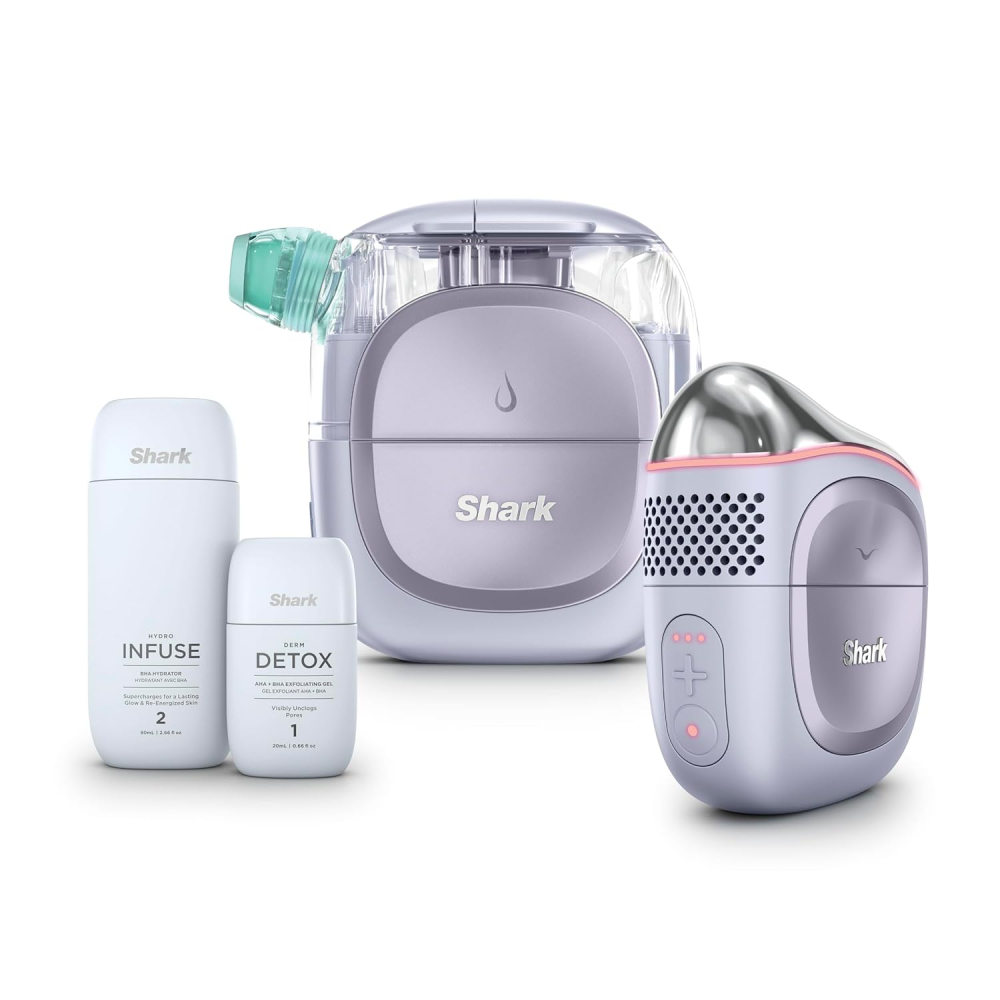 

Аппарат для гидропилинга Shark FacialPro Glow with DePuffi Hot & Cold Therapy, фиолетовый