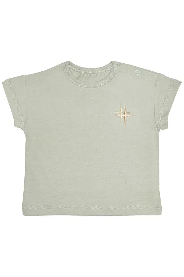 Детское для мальчиков футболка с коротким рукавом Organickid, Gray