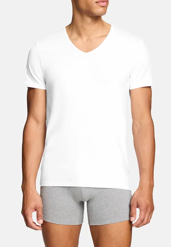Футболка Levi'S Herren, комплект из 4 шт., мужская Herren Unterhemd V-ausschnitt - майка, белый