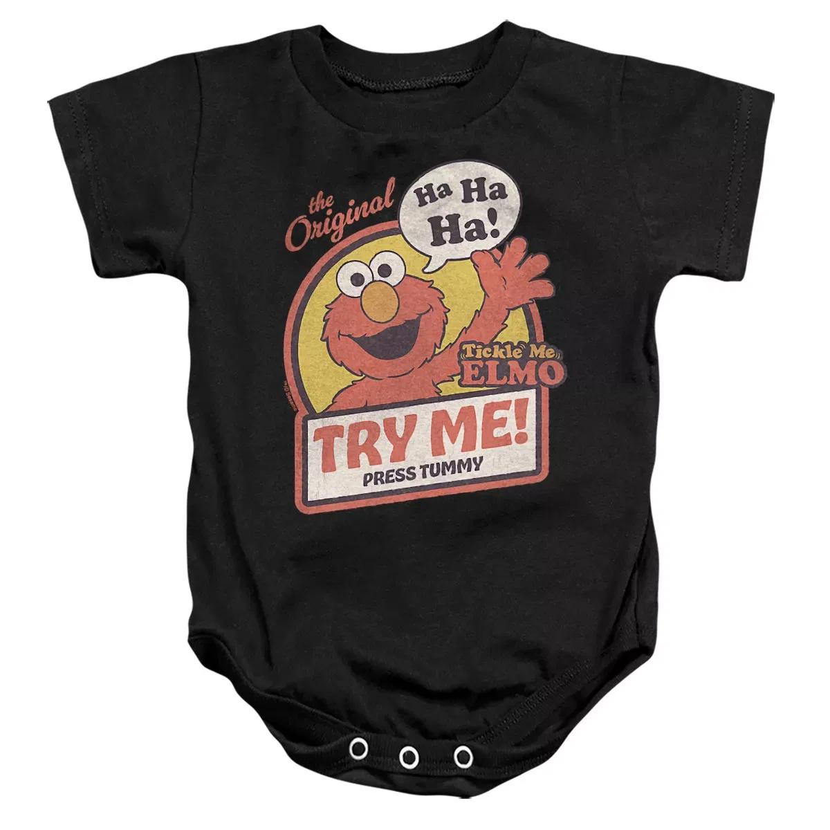 Детское боди для мальчиков с коротким рукавом Sesame Street, Black