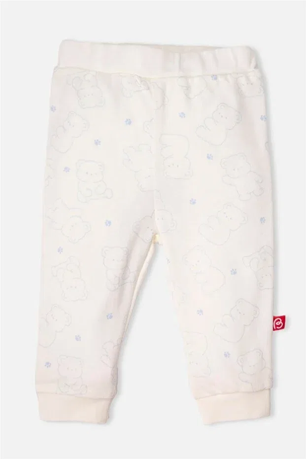 Детские брюки для девочек хлопковые cute bear Bebetto, Blue — фото 2