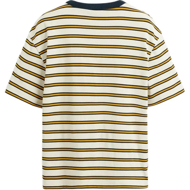 Мужская футболка с круглым вырезом Light Beige Yellow/Yellow ZARA, Light Beige Yellow/Yellow — фото 3