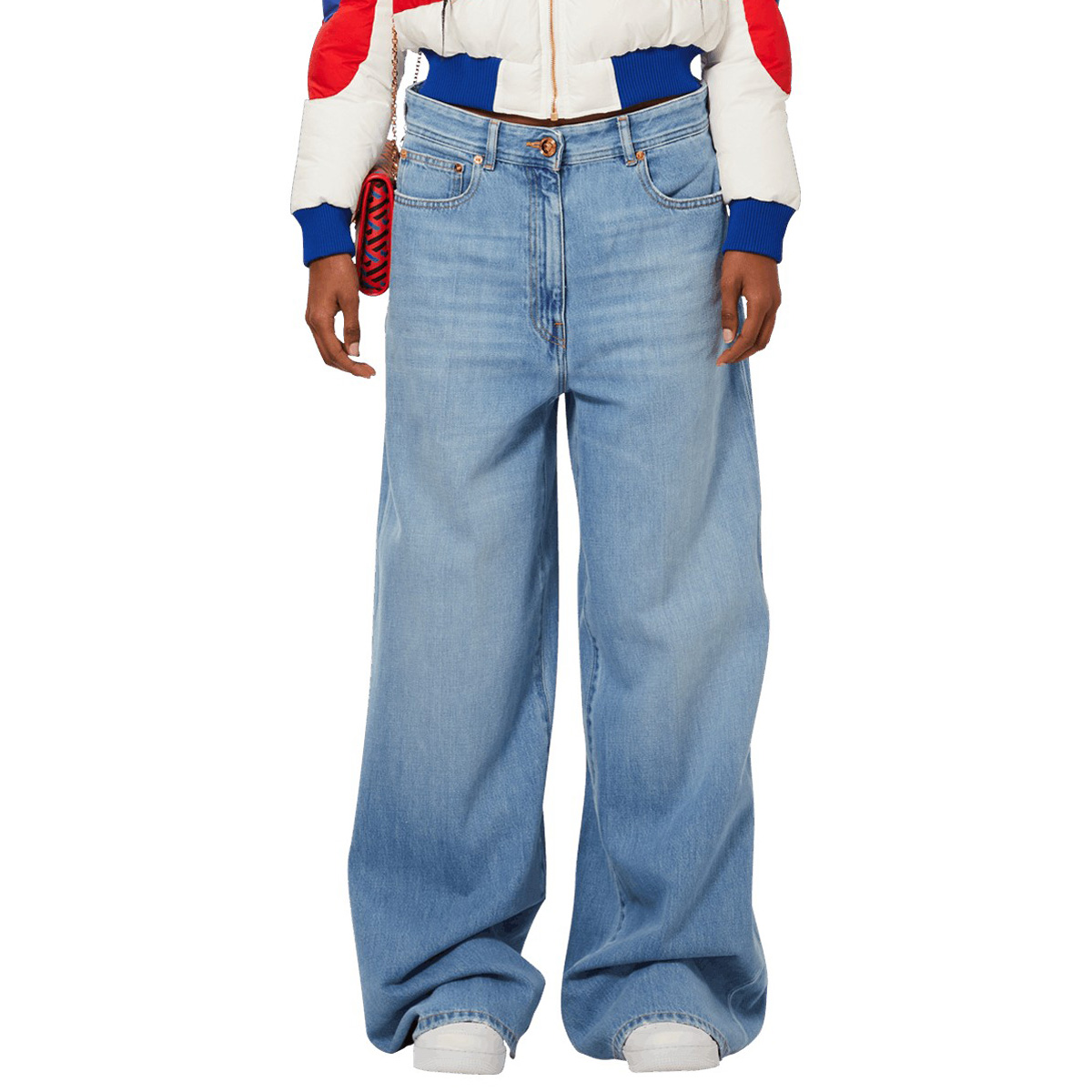 Джинсы Versace Vintage Denim, средне-синий