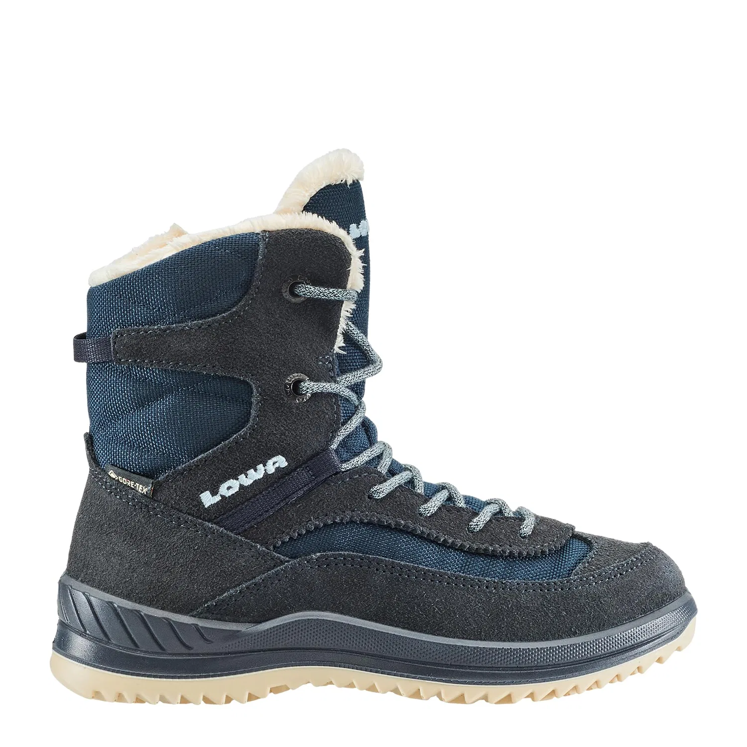 Детское ботинки для девочек с мембраной Ella GTX LOWA, Navy Blu Ghiaccio — фото 2